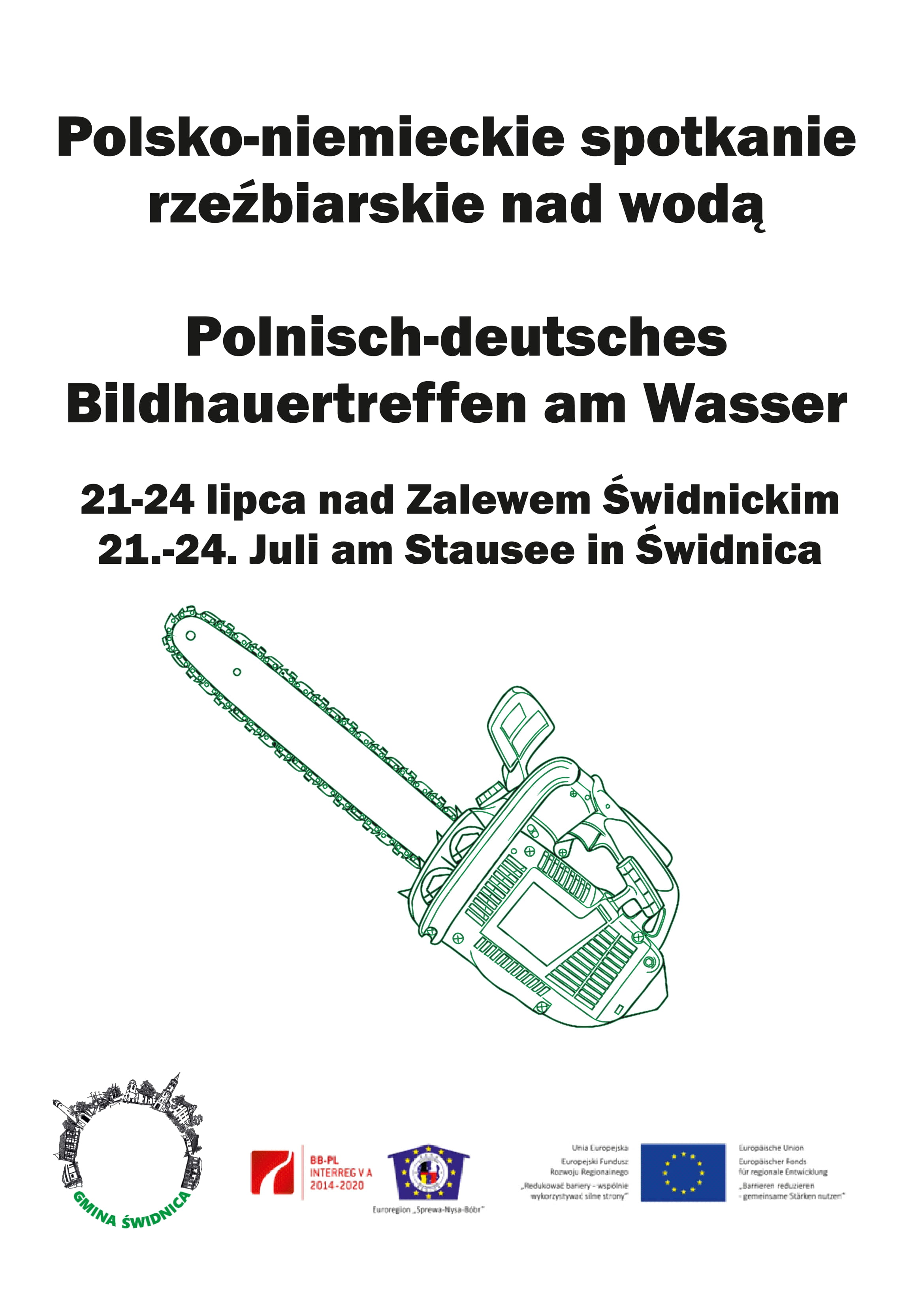 Plakat polsko-niemieckiego pleneru rzeźbiarskiego